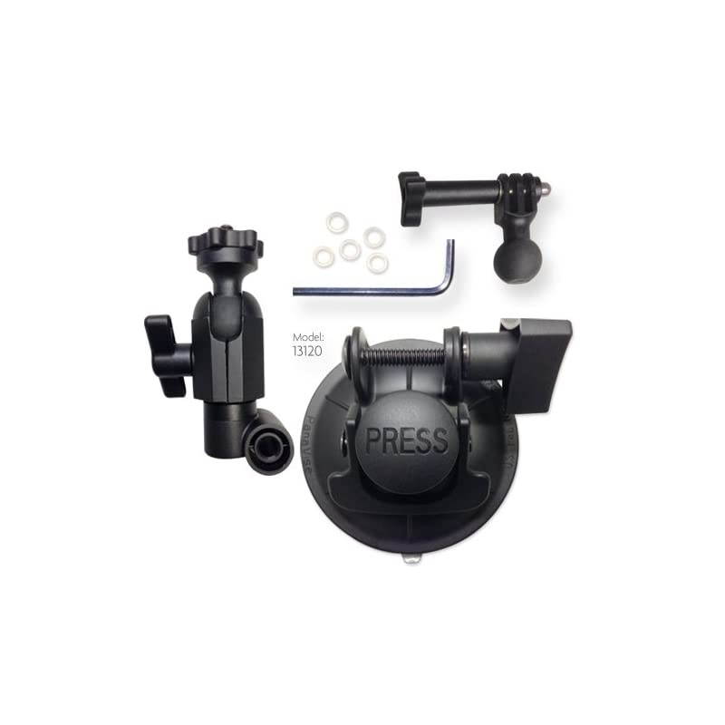 ActionGrip 13120 Single Knuckle Suction Cup Camera Mount Matte Black