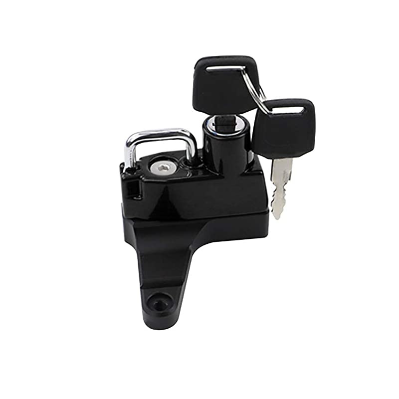 Motorcycle Helmet Lock Anti-Theft Helmet Security Lock for Ducati Monster 696/796 all years Montser 1100 2009-2010 (Non EVO model) -Black