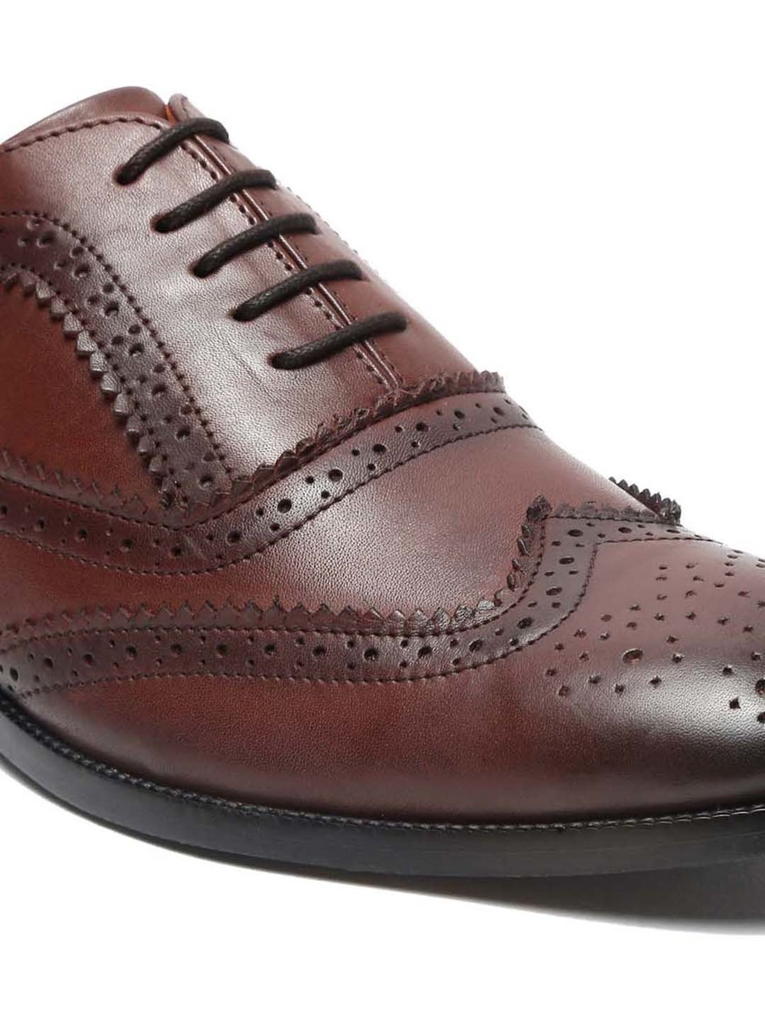 Louis Stitch Men's Brunette Brown Brogue Shoes