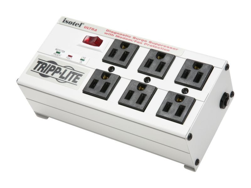 Uninex PS102 RF Remote Control Power Managed 6-Outlet Energy Controlled Surge Protector, Eliminates Standby Idle Electricity Usage, 6-Foot