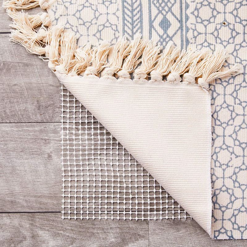 Okuna Outpost No Slip Area Rug Grip Pad for Floors, White (5 x 8 Feet)