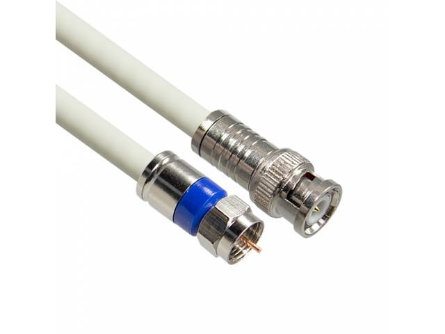 Mach Link Premium BNC TO RF White 5C Coaxial Cable 10m- CP-1111