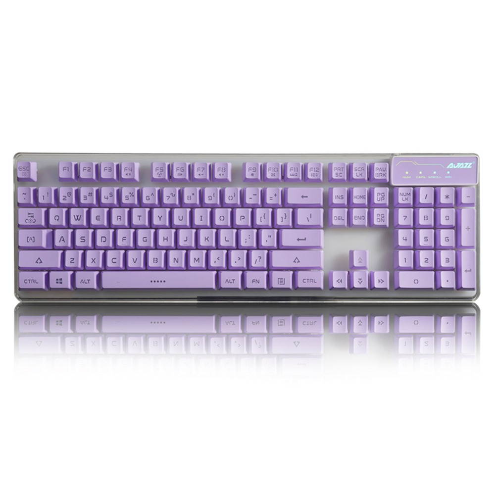 Original Ajazz AK6 Wired Membrane Keyboards With 3/7 Colorful Backlights With 19-keys Anti-ghosting Double-shot Molding Design