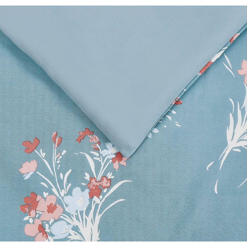 Full/Queen 3pc Paulina Comforter Set Blue - Brooklyn Loom