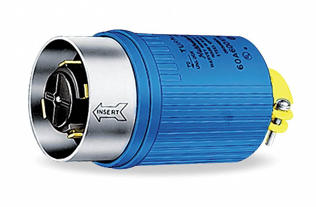 Hubbellock Locking Plug,600VAC,60A,4P,5W,3PH  HBL26519