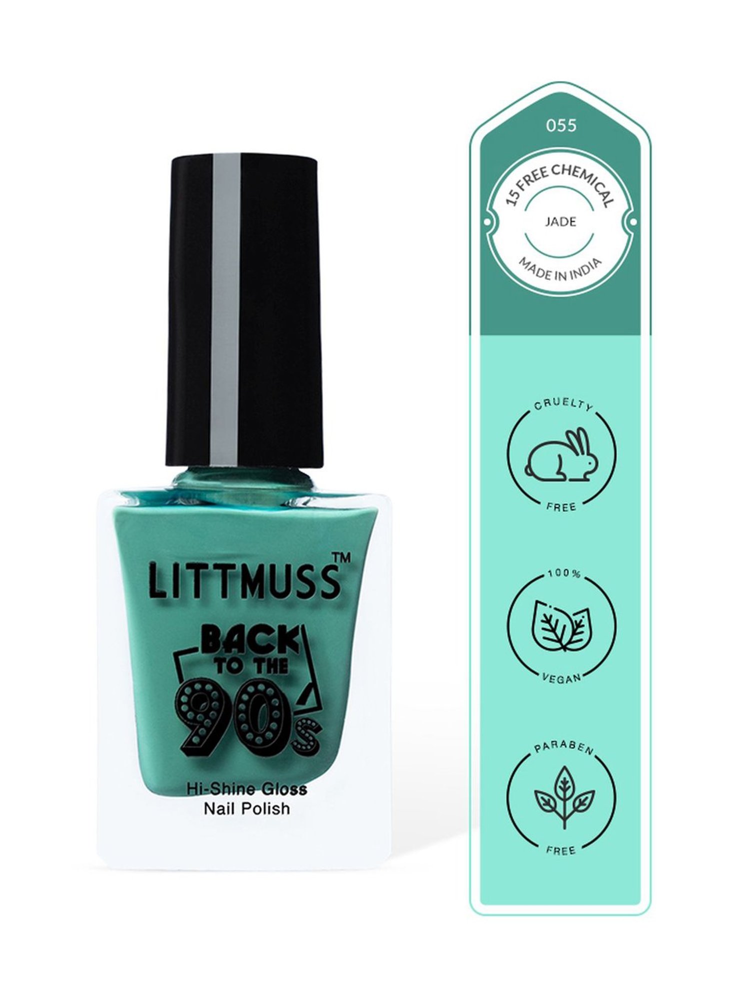 Littmuss Back To The 90's Hi Shine Gloss Nail Polish Jade 055 - 9.5 ml