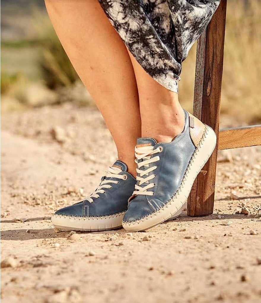 Pikolinos Mesina Leather Lace-Up Sneakers