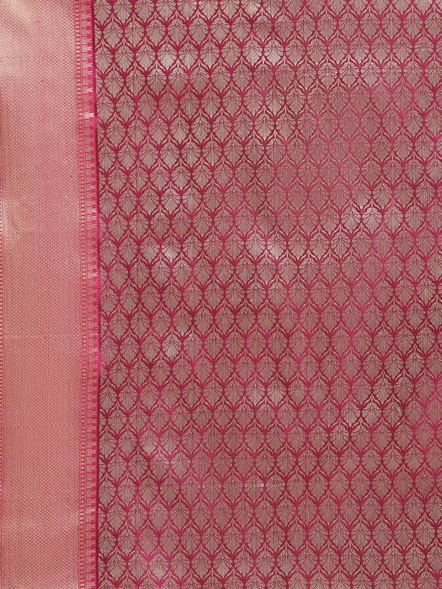 Banarasi Silk Works Brown Woven Saree with Blouse