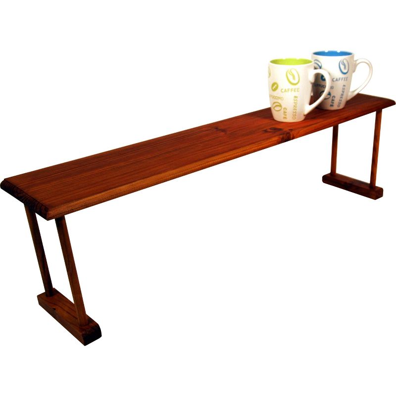 Home Basics Space-Saving Pine Wood Over the Sink Multi-Use Shelf