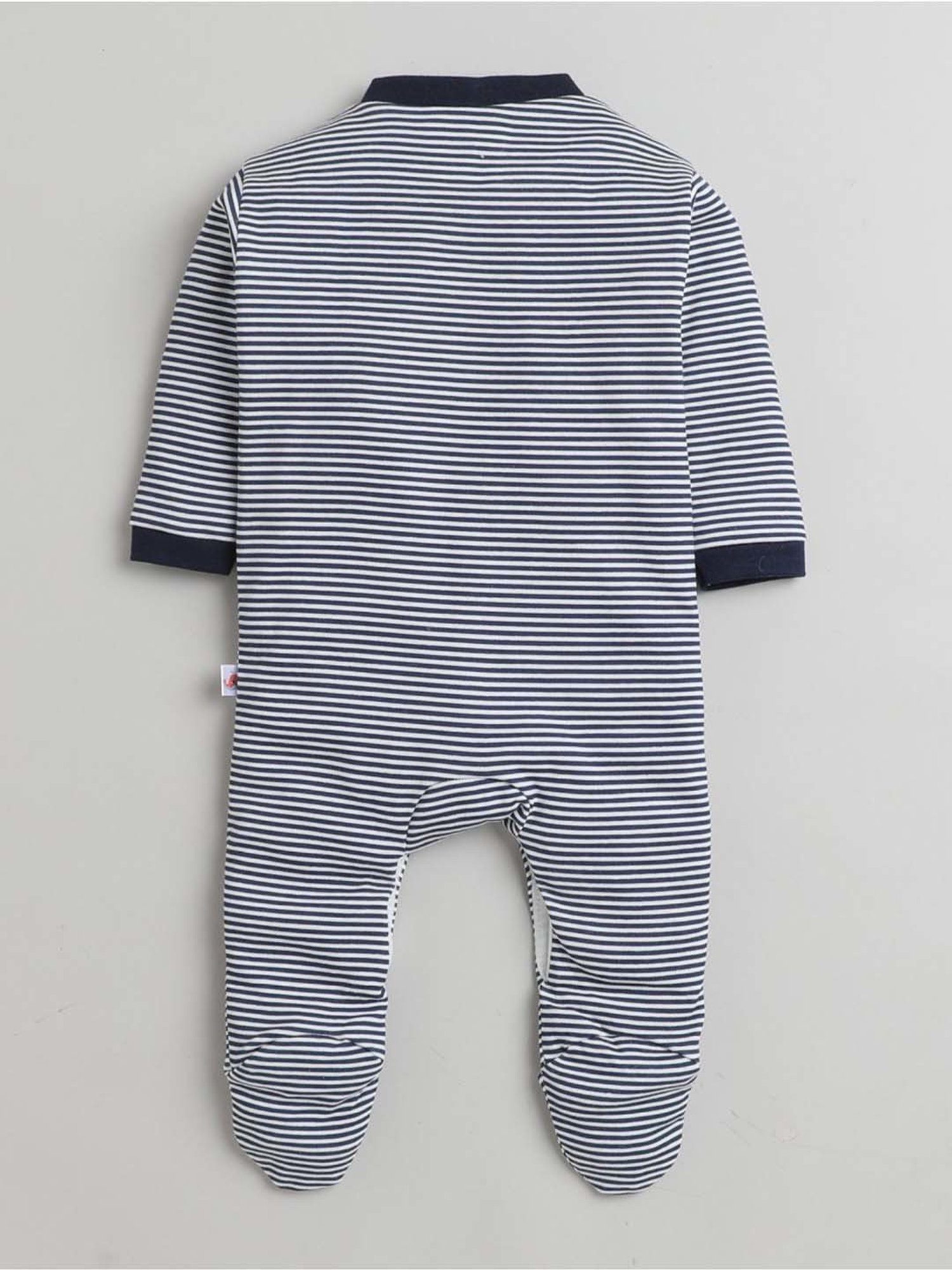 Berrytree Organic Kids Black Cotton Animals Print Rompers