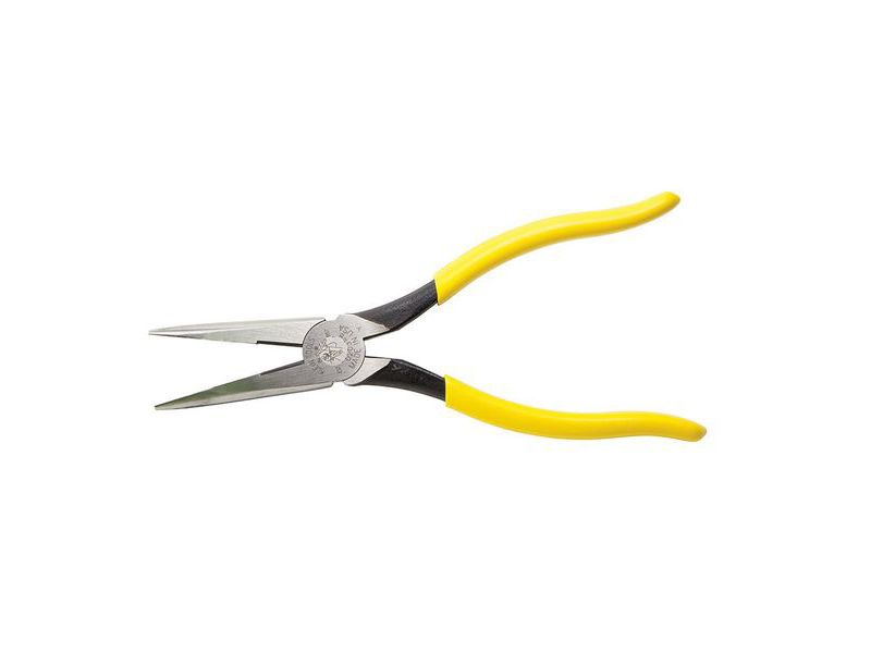 KLEIN TOOLS D203-8 Pliers, Long Nose Side-Cutters, 8-Inch
