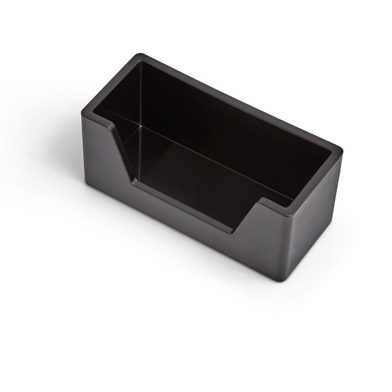 TRU RED Business Card Holder, Black TR55269 