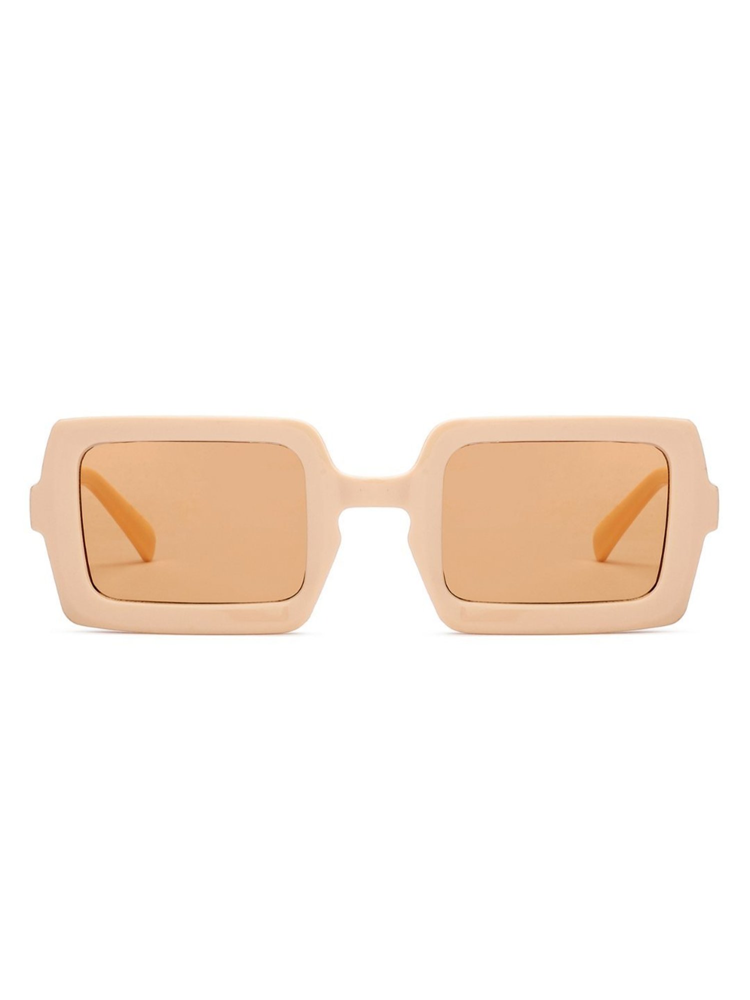 OJOS Brown Square Polarised and UV Protected Lens Unisex Sunglasses