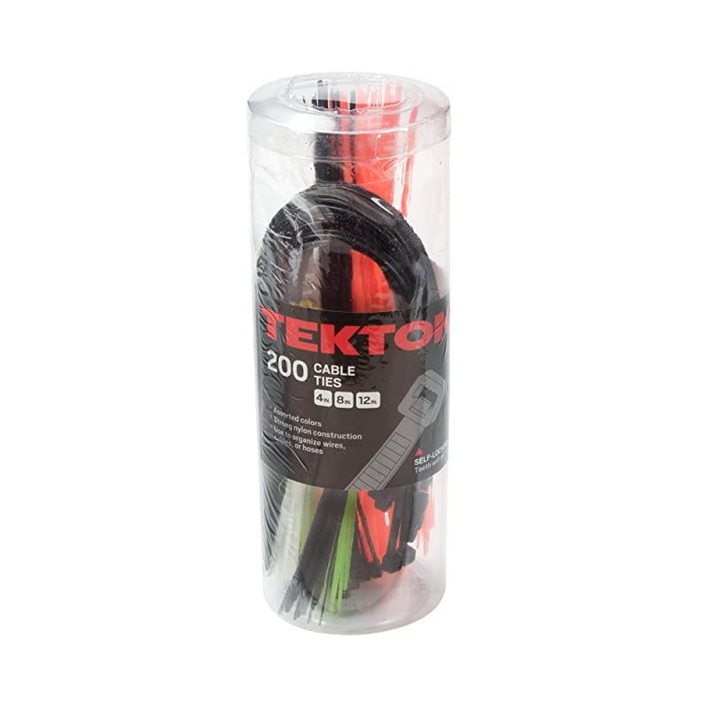 6235 Assorted Cable Ties, 200-Piece