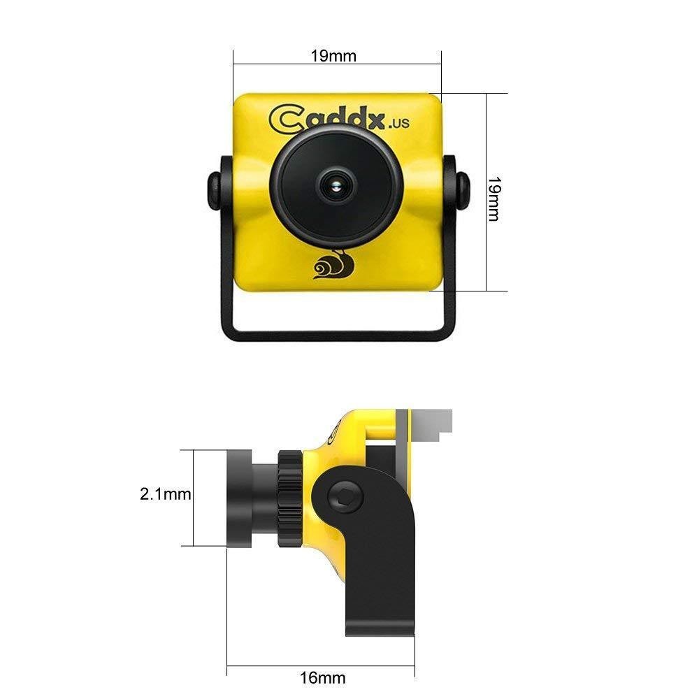 Caddx FPV Camera Turbo Micro F1 FPV Came 1/3" CMOS Sensor 1200 TVL 2.1mm IR Blocked NTSC DC 5V-40V Wide Voltage for FPV Racing Drone