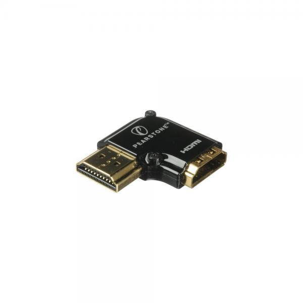 Pearstone HDMI 90-Degree Adapter - Vertical Flat Left