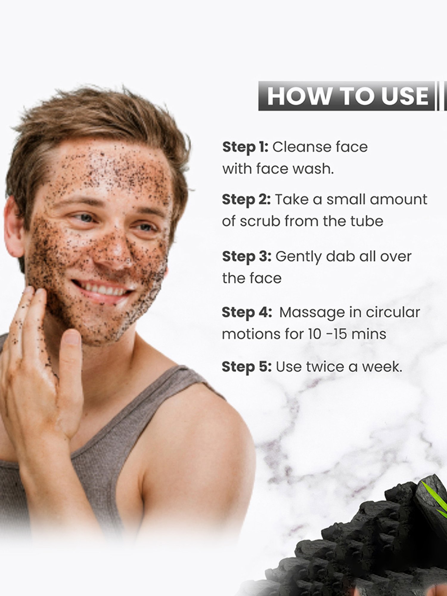 Mancode Detoxifying De Tan, Vitamin C & Acne Control Tea Tree Foaming Facewash (Pack of 3)