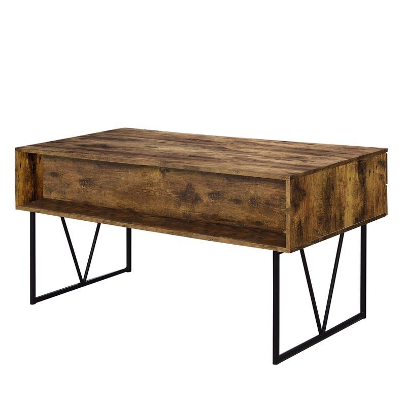 Coaster Home Furniture Barritt 4 Drawer Home Office Writing Desk, Antique Nutmeg