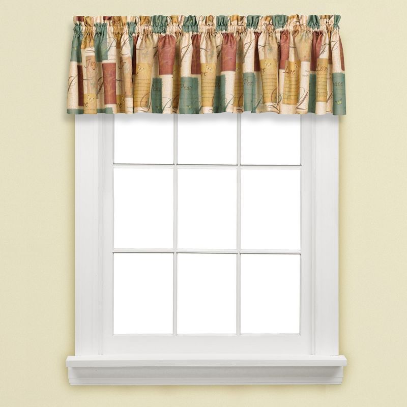Saturday Knight Ltd Tranquility Warm Toned Palette window Valance - (58"x13") in Spice Color