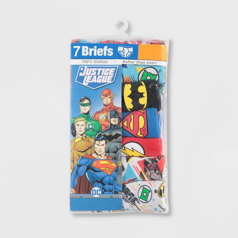 Toddler Boys' Warner Brothers Justice League 7 Pack Briefs 4T