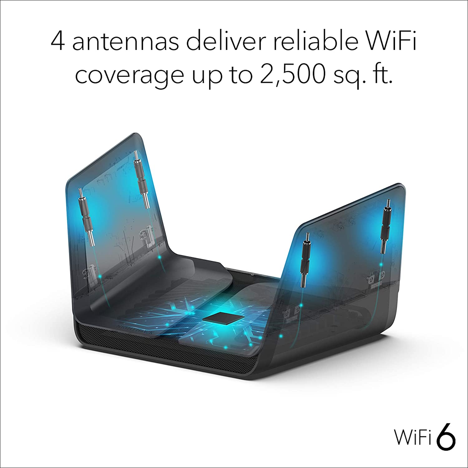 NETGEAR Nighthawk 8-Stream AX8 Wifi 6 Router (RAX80) &ndash; AX6000 Wireless Speed (Up to 6 Gbps) | 2,500 sq. ft. Coverage