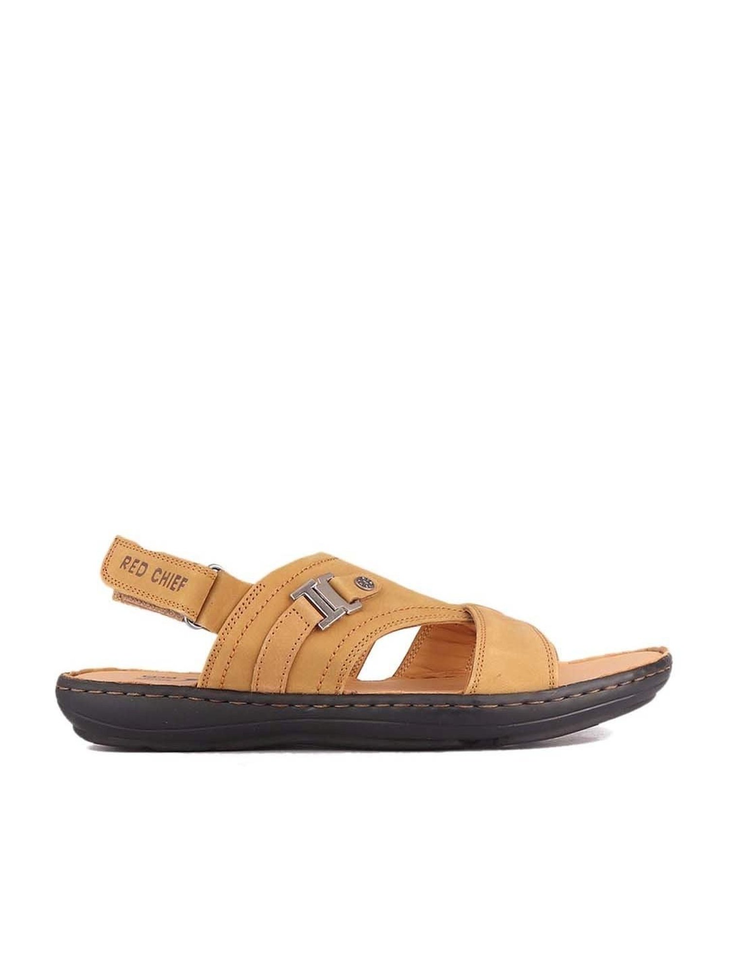 Red Chief Men's Beige Back Strap Sandals
