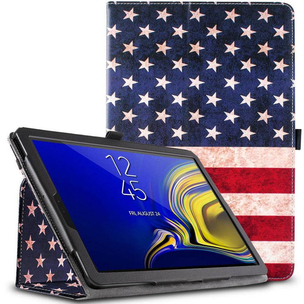 Galaxy Tab S4 10.5 Tablet Case,Poetic [SlimFolio] Leather Cover American Flag