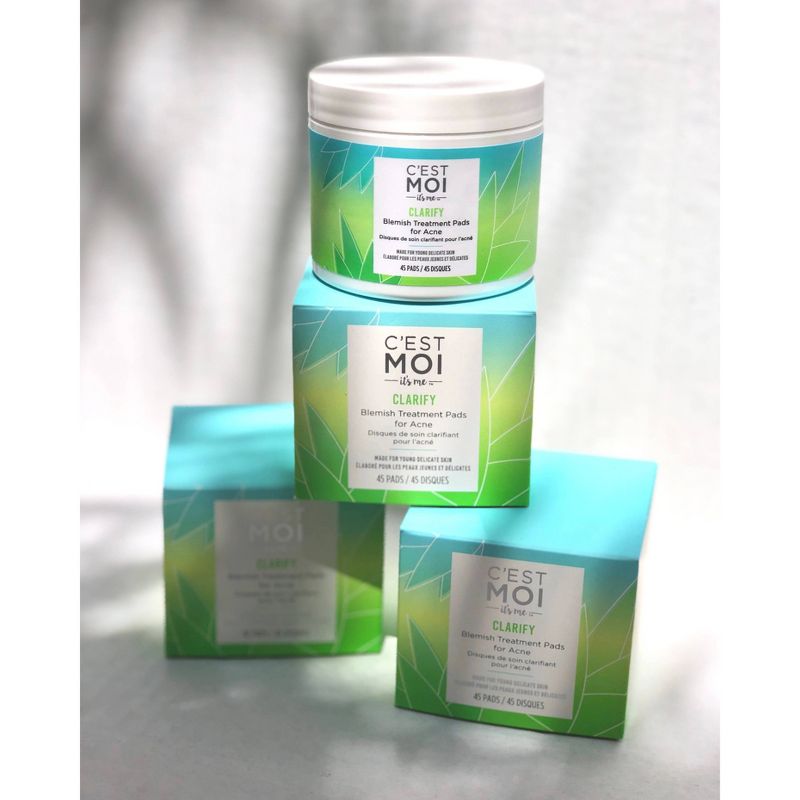 C'est Moi Clarify Blemish Treatment Pads For Acne - 45ct