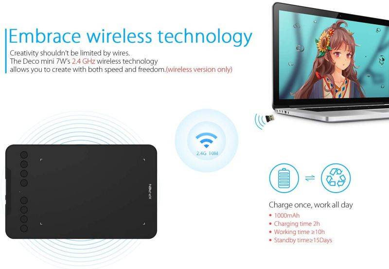 UGEE M708 10 x 6 inch Smart Graphics Tablet for Digital Writing / Painting