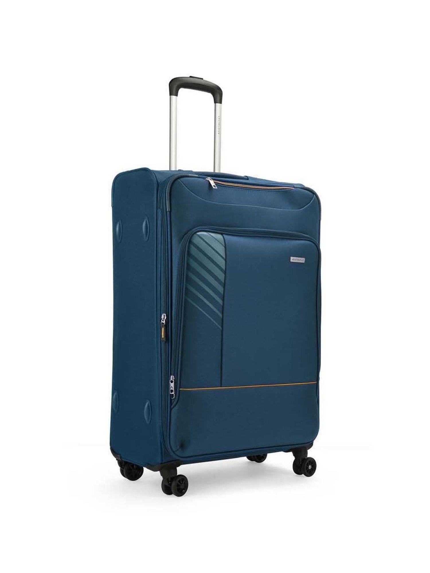 Aristocrat Vitara Blue Solid Soft Large Trolley Bag - 47 cm