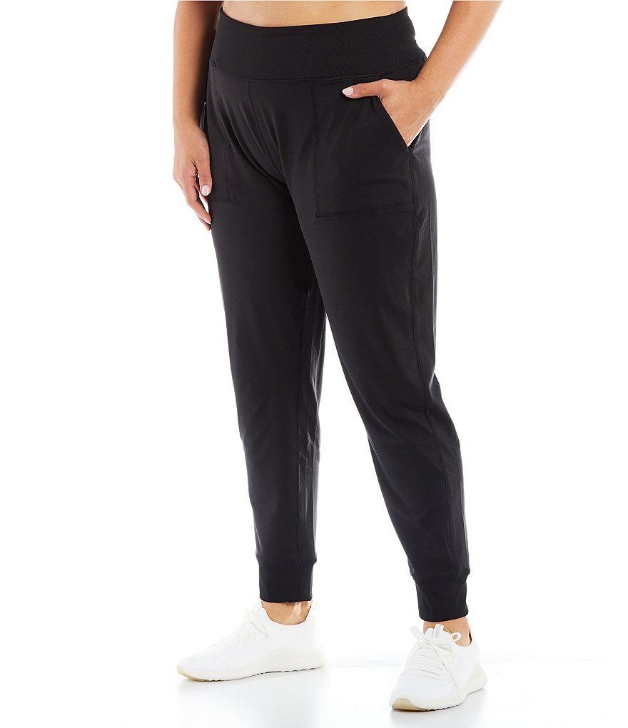 Kinesis Plus Size High Rise Pull-On Slim Joggers