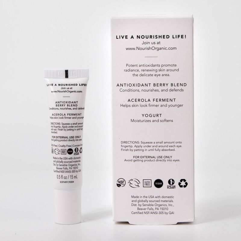 Nourish Organic Age Defense Eye Cream - 0.5 fl oz