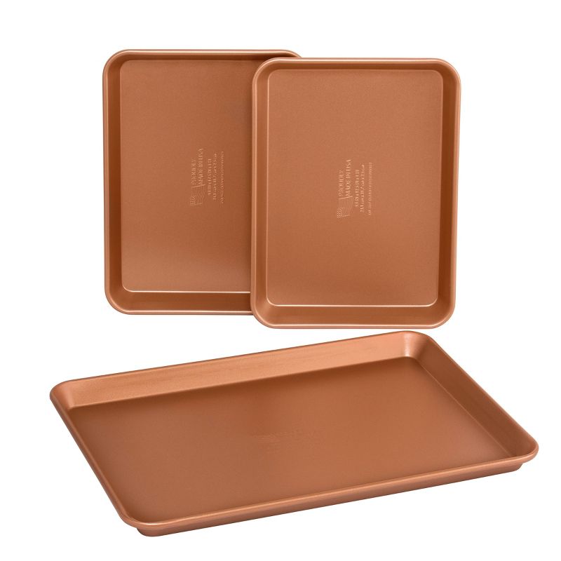 FamilyTraditions 3pc Copper Bakeware Set