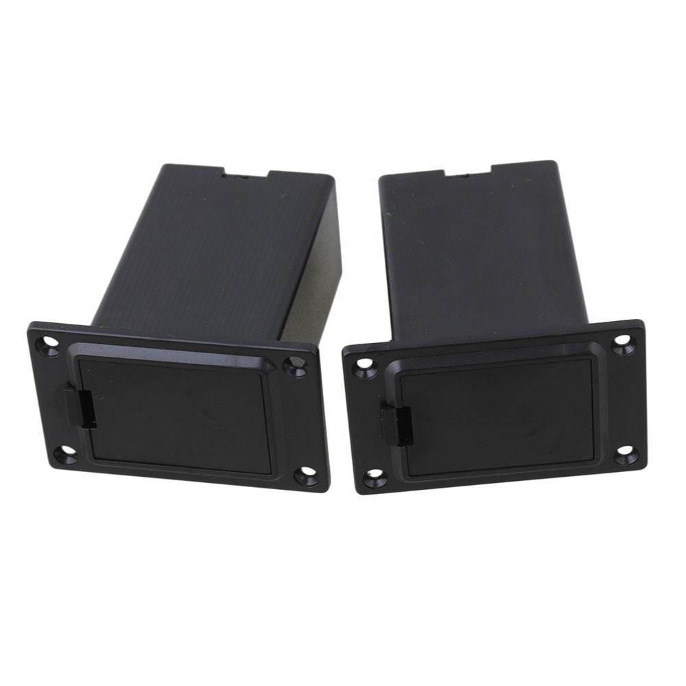 BQLZR 50 x ABS 9V Battery Holder/Case/Box for Guitar&Bass Pick Up
