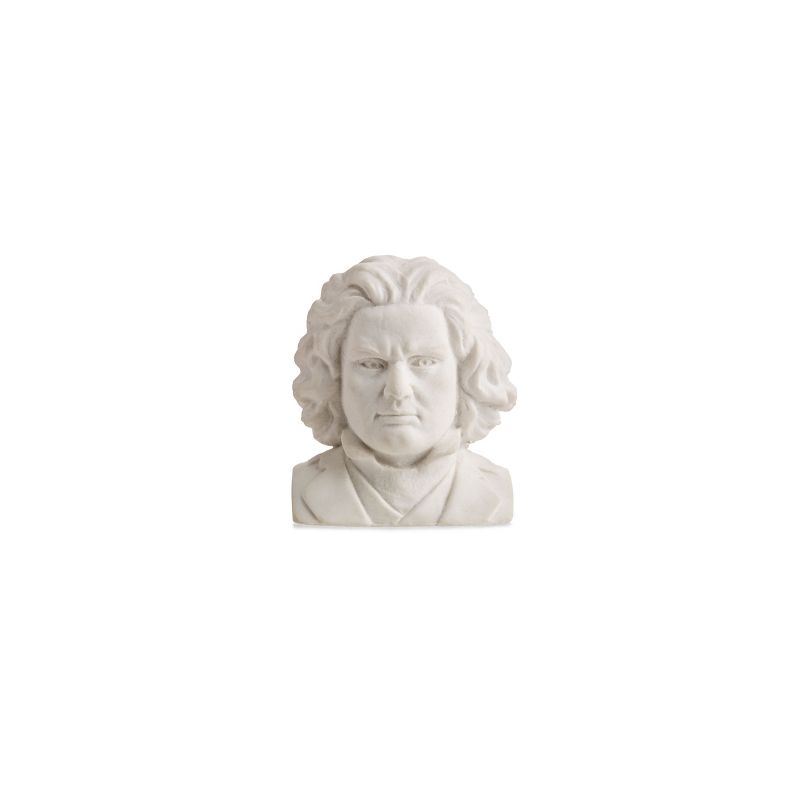 Design Ideas Beethoven Eraser - Beethoven's Head Eraser - White, 1.4" x 1.3" x 1.7".