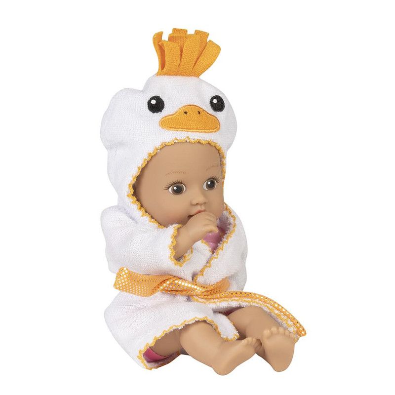 Adora Baby Bath Toy Ducky, 8.5 inch Bath Time Baby Tot Doll with QuickDri Body