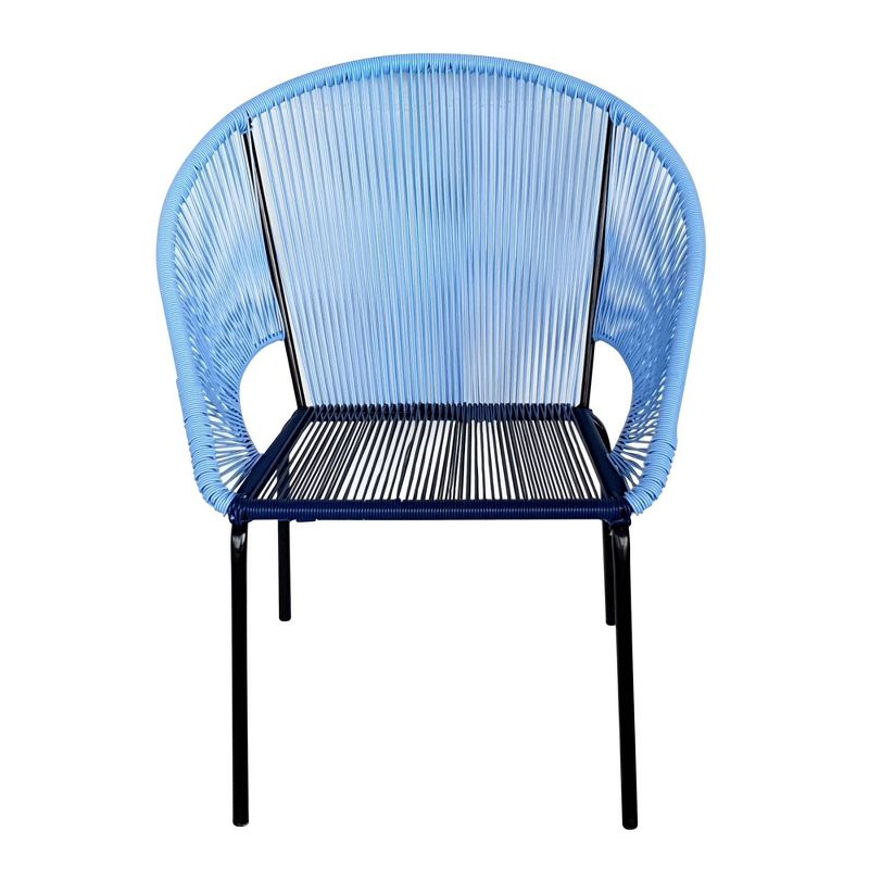 3pc Outdoor Conversation Set - Blue - TK Classics