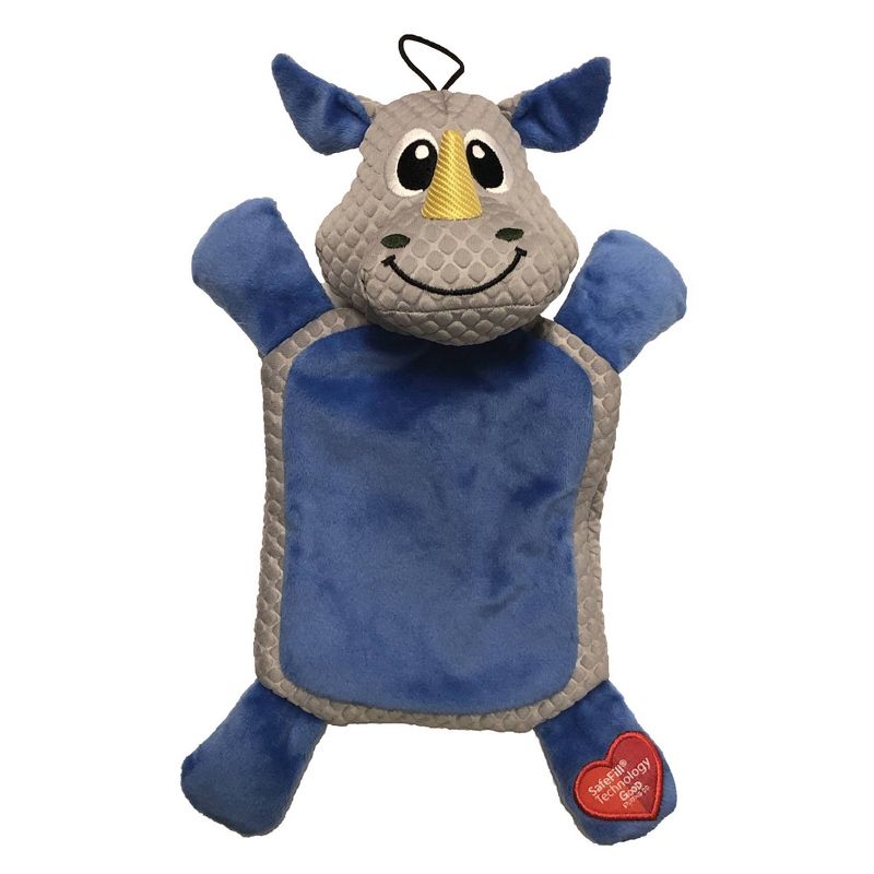 Good Stuffing Rhino Dog Toy - Blue