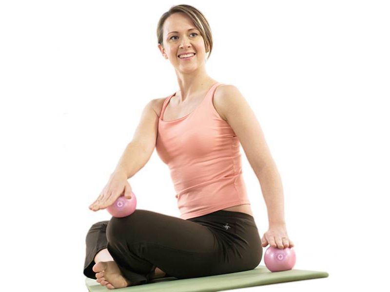 Stott Pilates Toning Ball 2lbs - Pink