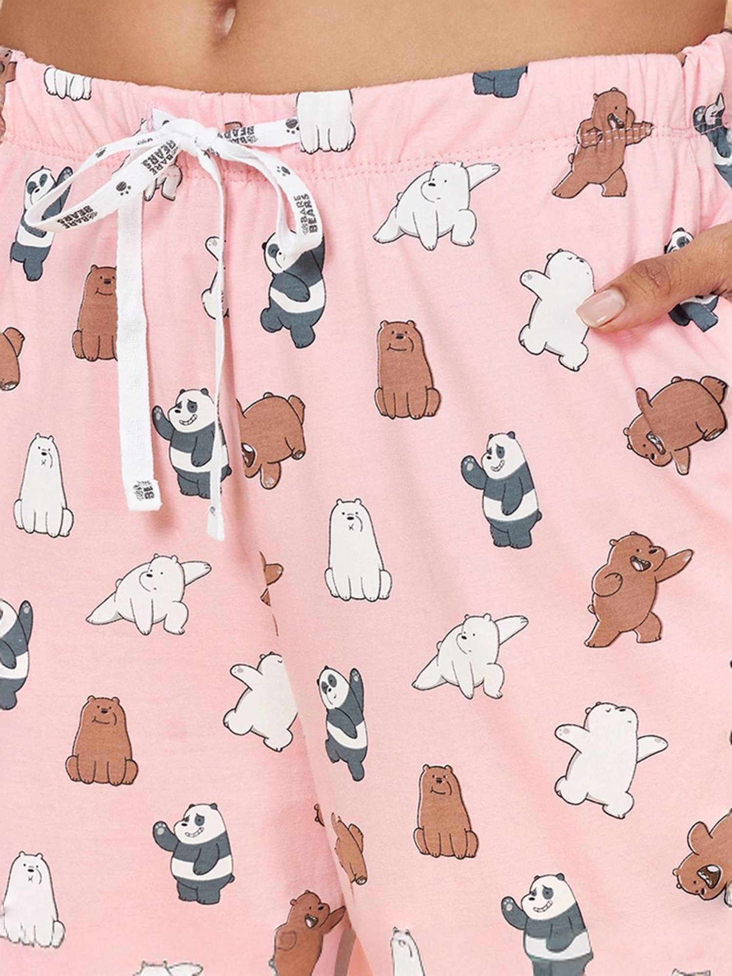 Dreamz by Pantaloons Pink Cotton Printed Pyjamas