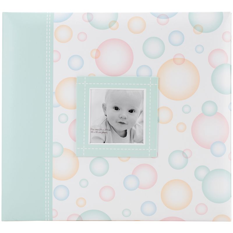 MBI Baby Post Bound Album W/Window 12"X12"-Bubbles