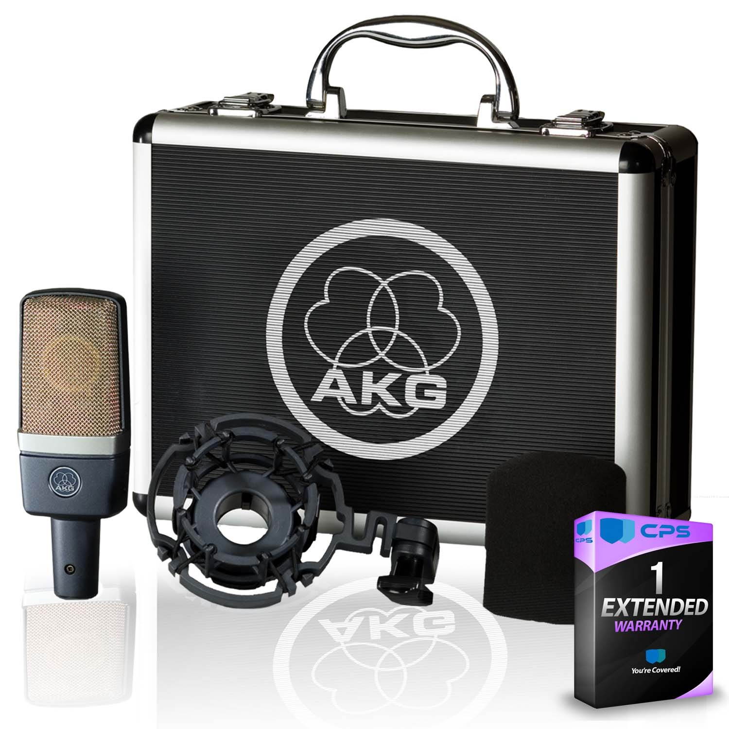 AKG Large-diaphragm Condenser Microphone Includes Shockmount, Carrying Case