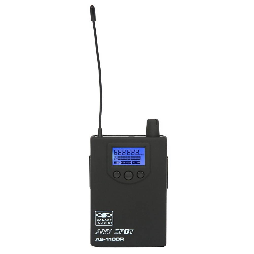 Galaxy Audio 1100 SERIES Wireless In-Ear Monitor Receiver Frequency with EB10 Earbuds Freq N