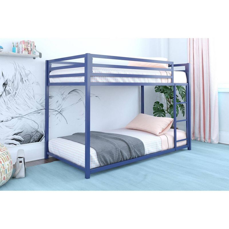 Twin Max Metal Bunk Bed Blue - Room & Joy