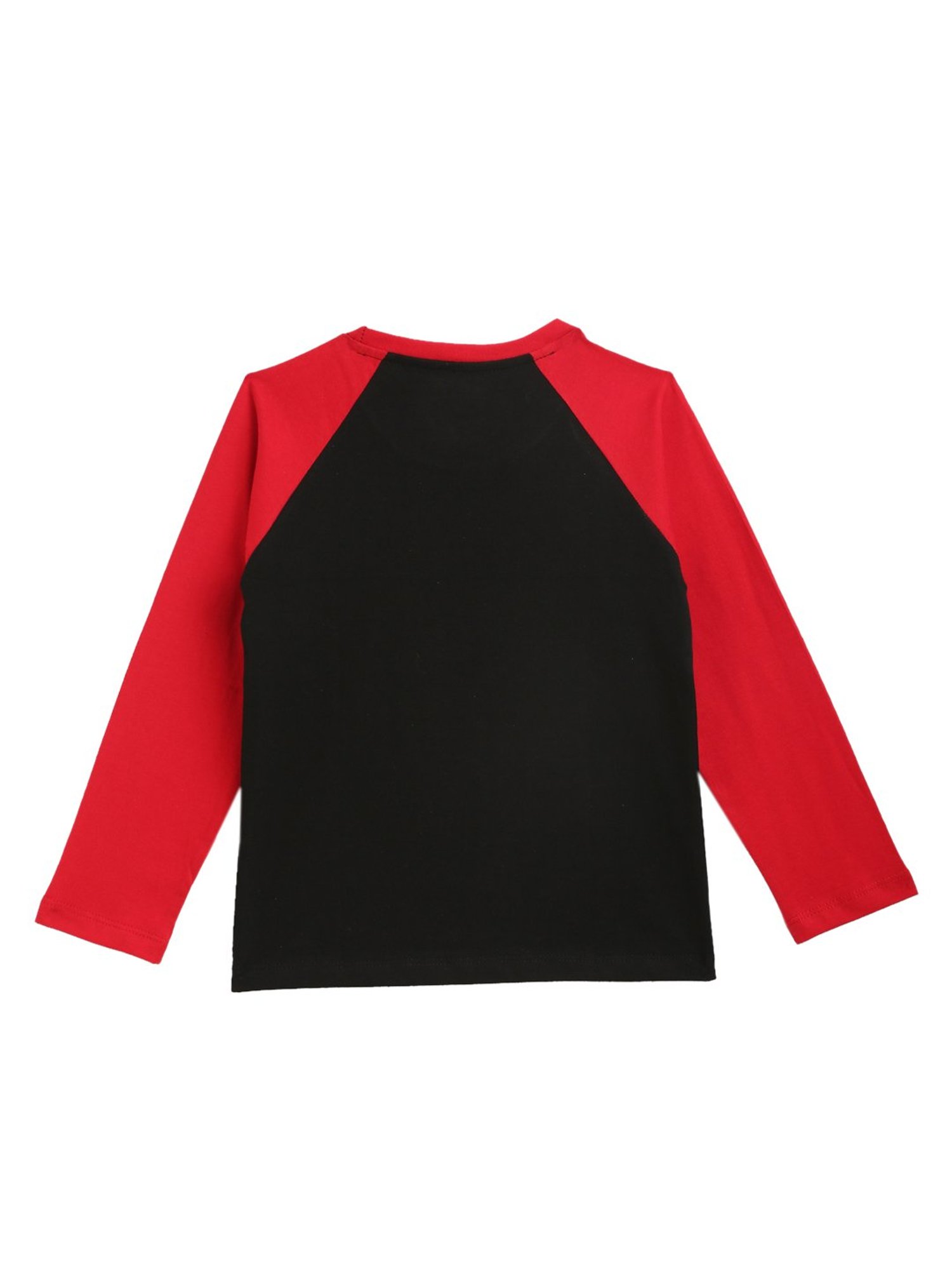 Kids Craft Black & Red Printed T-Shirt with Pyjamas