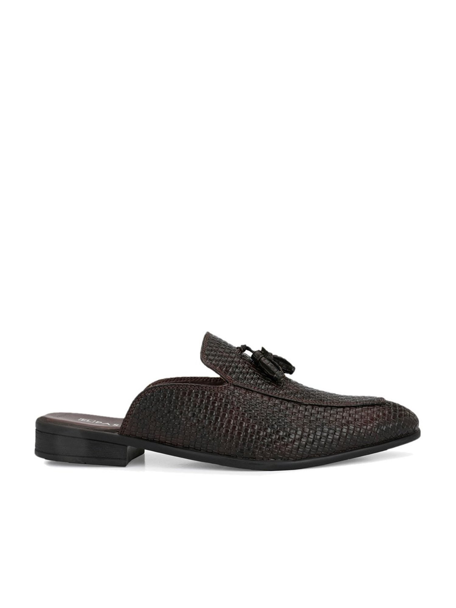 El Paso Men's Brown Mule Shoes