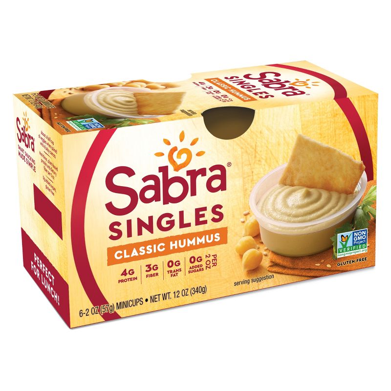 Sabra Classic Hummus Singles - 12oz/6ct