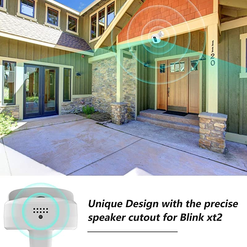 XT2 Camera Wall Mount Bracket Weather Proof 360&deg; Protective Plastic Housing Cover Case and Adjustable Mount for XT XT2 Indoor Outdoor Home Security Camera System White3 Packs