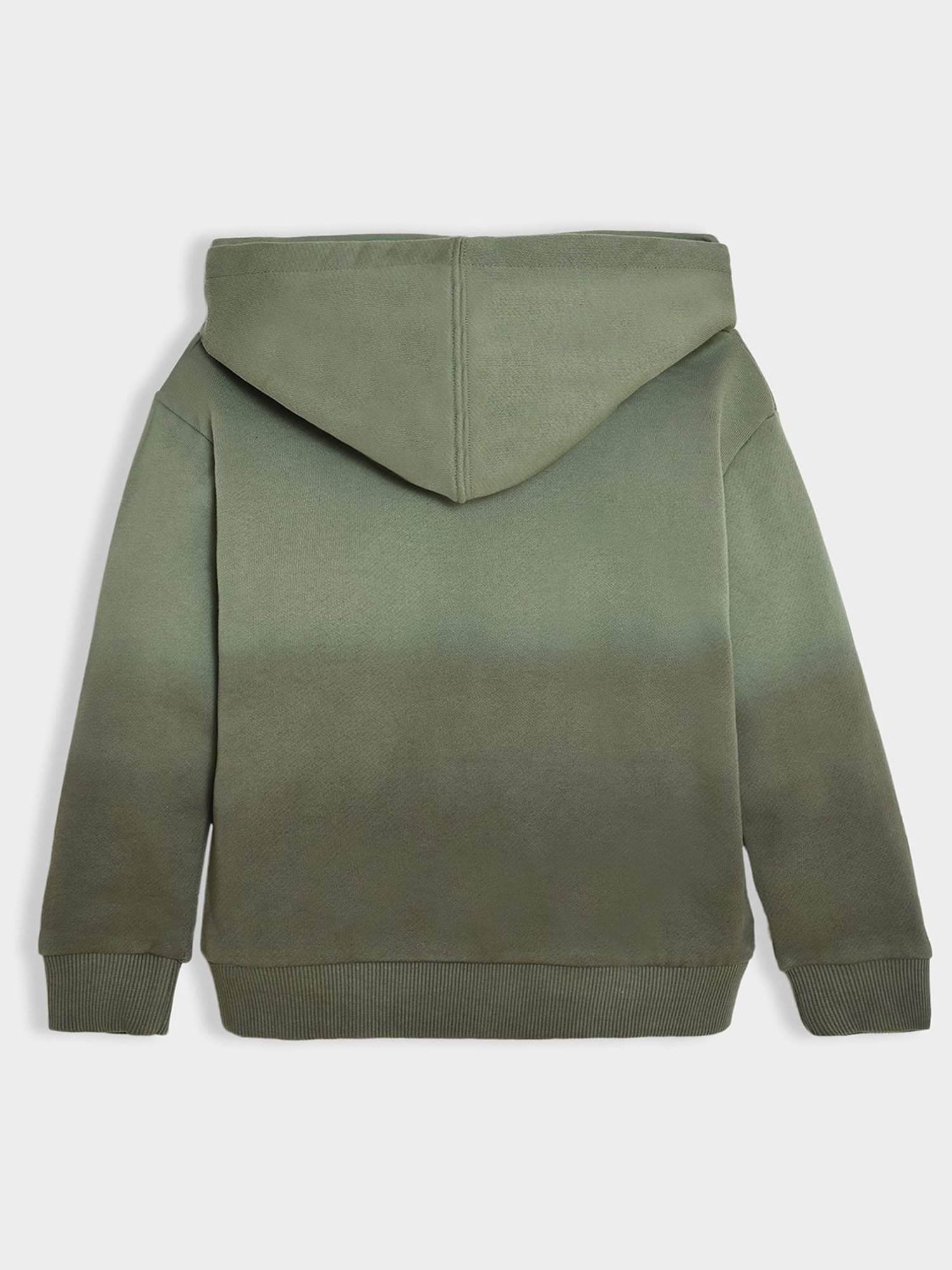 MiArcus Boys Green Graphic Print Full Sleeves Hoodie