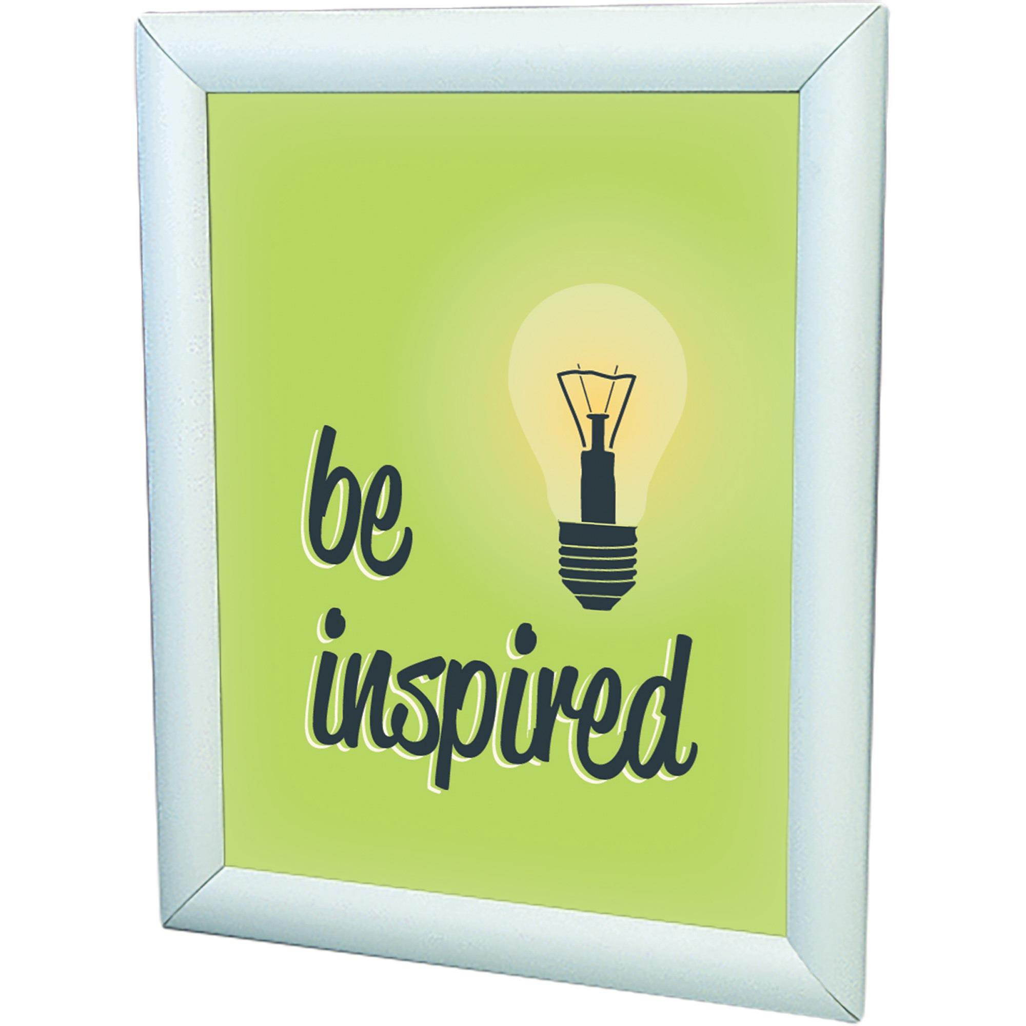 Deflecto 690001 Wall Mount Display Frame, 8 1/2 X 11, Silver Aluminum